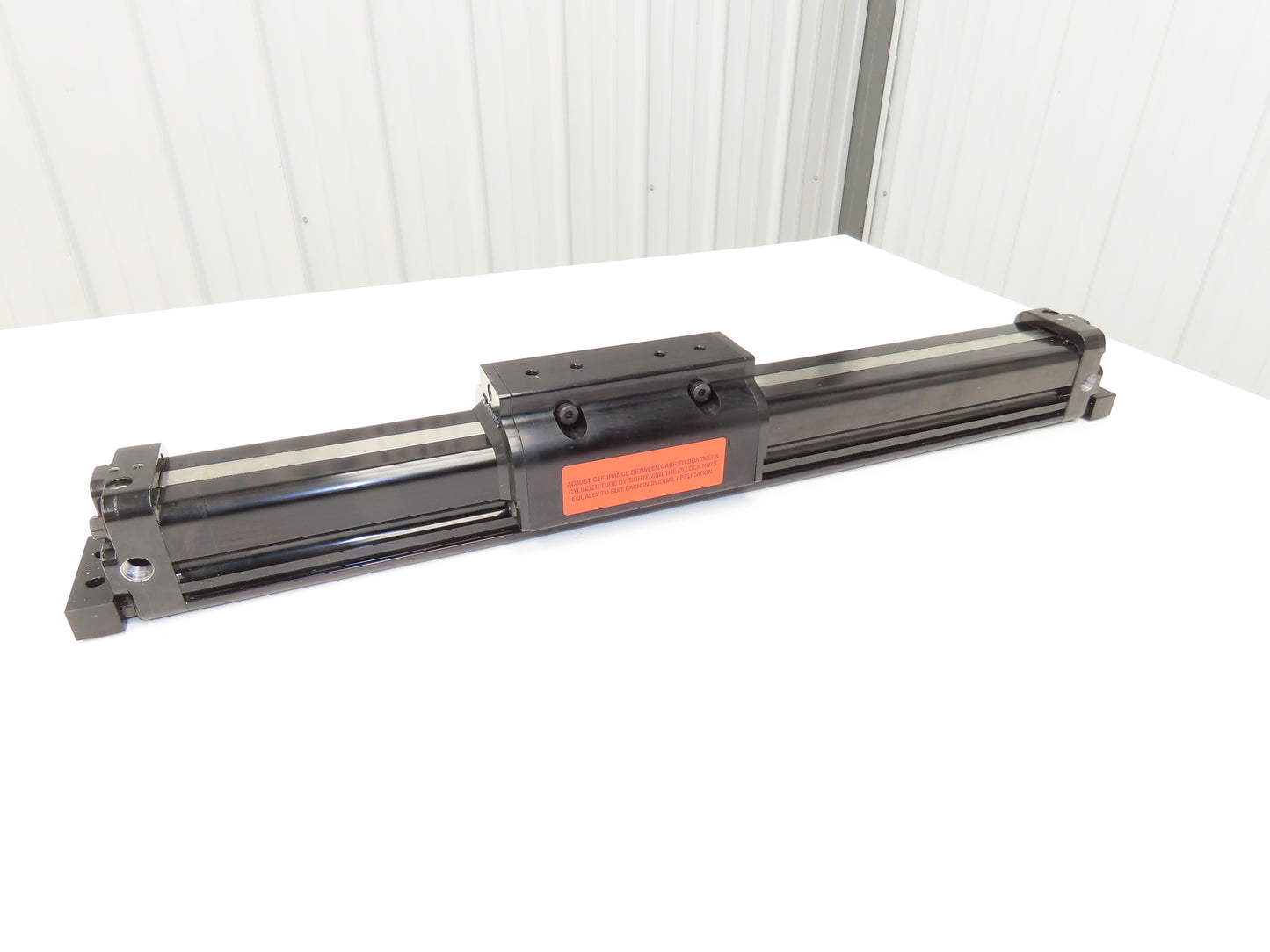 TOL-O-MATIC Rodless Pneumatic Band Cylinder 2" Bore 18.25" Stroke 100 PSI