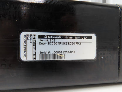 TOL-O-MATIC Rodless Pneumatic Band Cylinder 2" Bore 18.25" Stroke 100 PSI