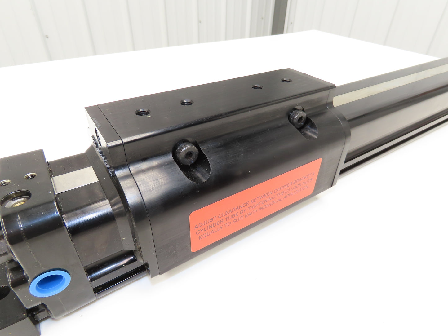 TOL-O-MATIC Rodless Pneumatic Band Cylinder 2" Bore 18.25" Stroke 100 PSI