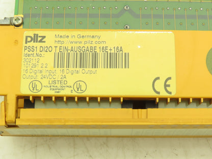 Pilz PSS D120 T IO Card 16 Digital Input 16 Digital Output 24VDC 2A