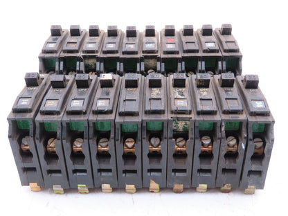 Square D QOB120 20A Circuit Breaker 1-Pole Bolt-On Old Style 120/240V  Lot of 20
