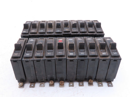 Square D QOB120 20A Circuit Breaker 1-Pole Bolt-On Old Style 120/240V  Lot of 20