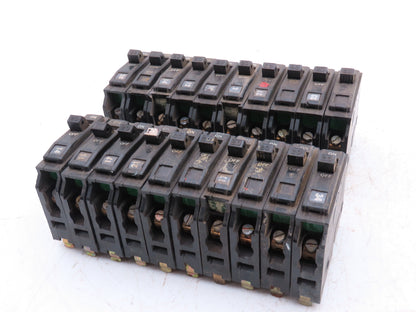 Square D QOB120 20A Circuit Breaker 1-Pole Bolt-On Old Style 120/240V  Lot of 20