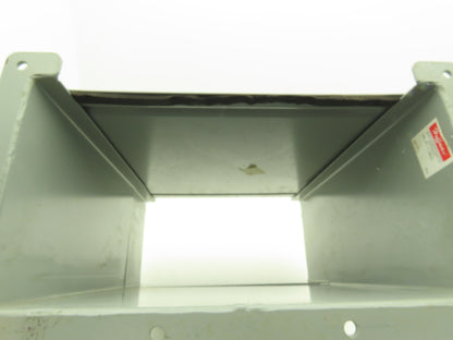 Hoffman F-126LXL Lay-In Wireway 12"x6" Cutoff Fitting 9"-15" Nema 12