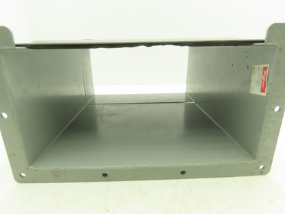 Hoffman F-126LXL Lay-In Wireway 12"x6" Cutoff Fitting 9"-15" Nema 12