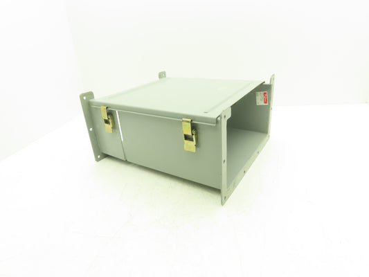Hoffman F-126LXL Lay-In Wireway 12"x6" Cutoff Fitting 9"-15" Nema 12