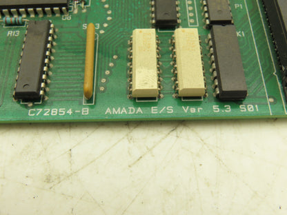 Amada C72854-B2 I/O Printed Circuit Board PCB E/S Ver 5.3 Input Output Module