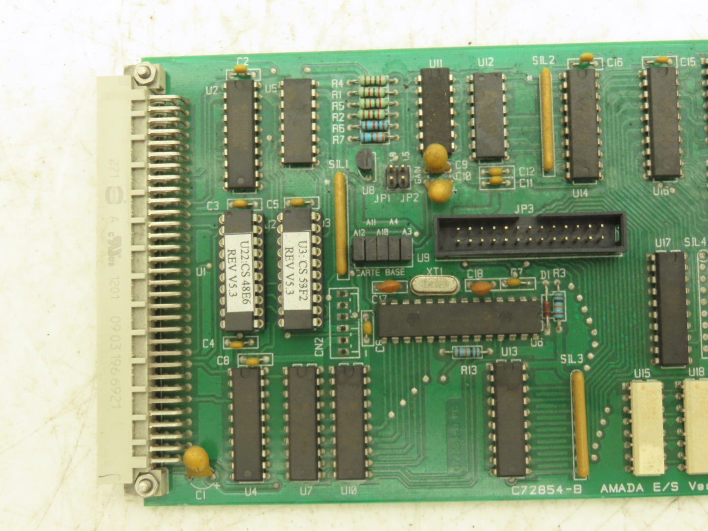 Amada C72854-B2 I/O Printed Circuit Board PCB E/S Ver 5.3 Input Output Module