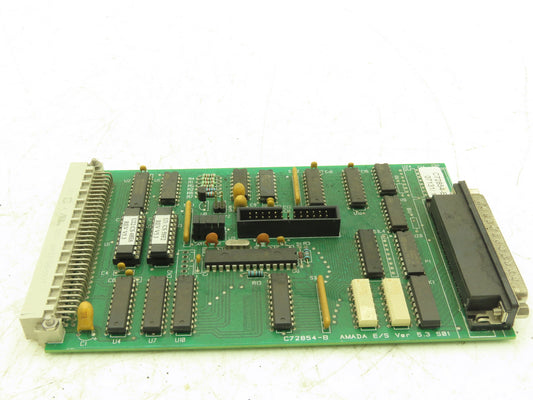 Amada C72854-B2 I/O Printed Circuit Board PCB E/S Ver 5.3 Input Output Module