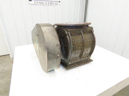 Sprout Waldron Rotary Airlock Valve 10" Round x Square Flange 3PH Chain Drive