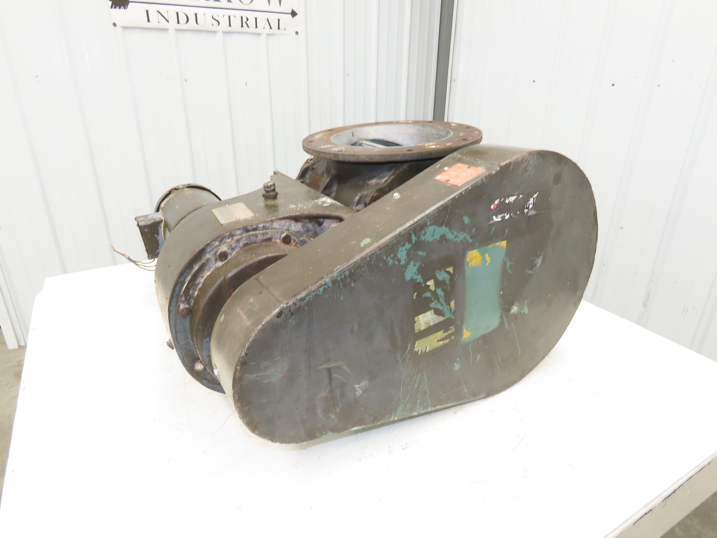 Sprout Waldron Rotary Airlock Valve 10" Round x Square Flange 3PH Chain Drive