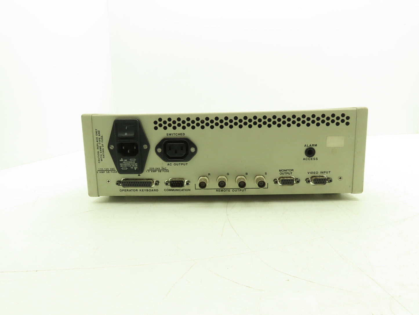 MeasureX 207693 Video Processing Unit Input Switch Inspection 110/220VAC