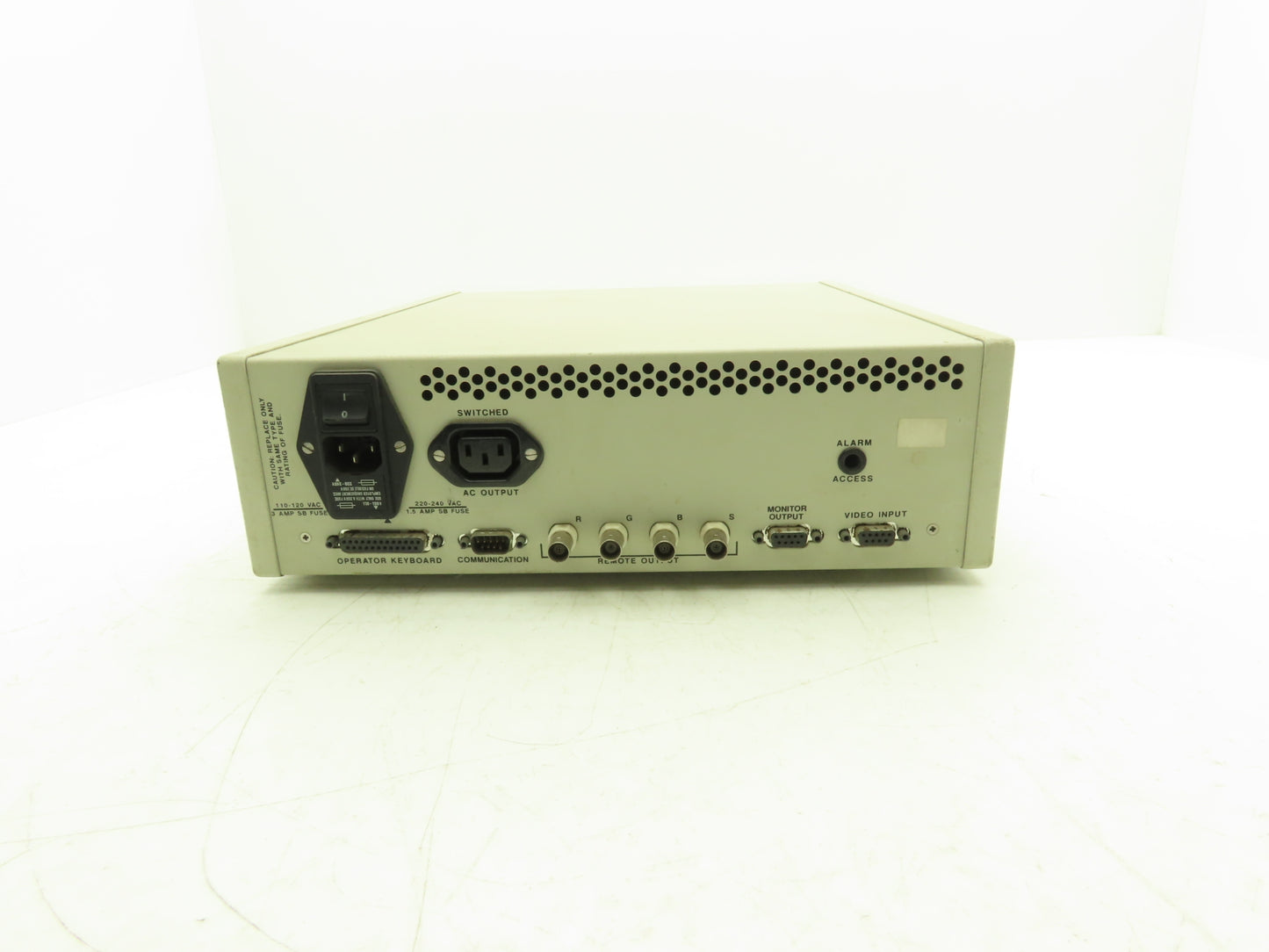 MeasureX 207693 Video Processing Unit Input Switch Inspection 110/220VAC