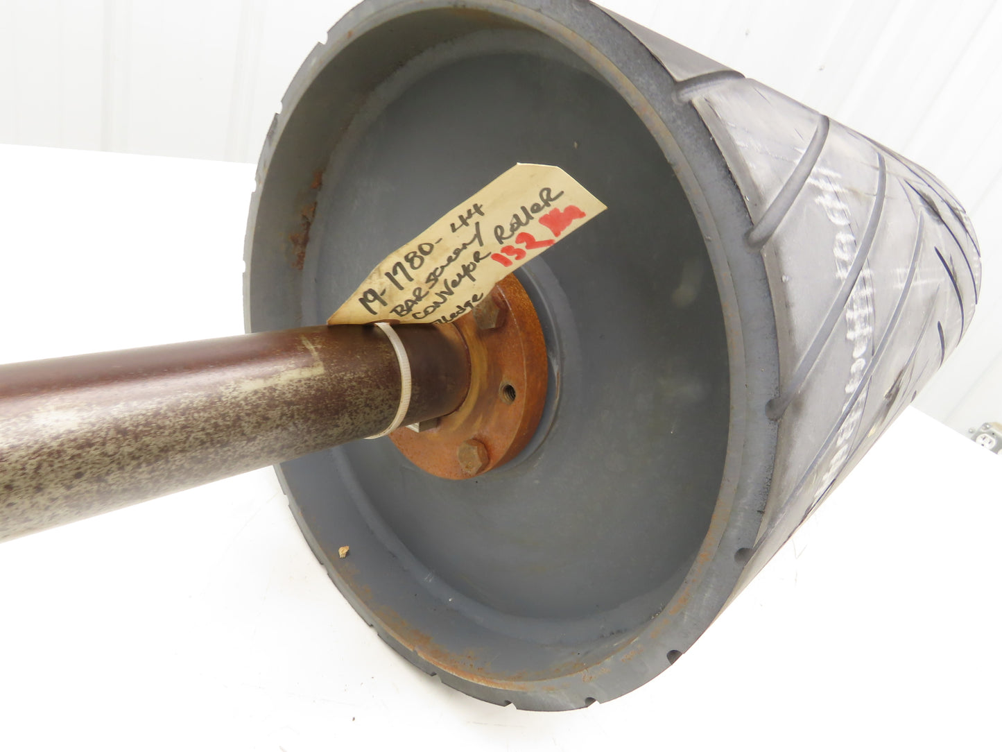 12" Dia x 26"W Conveyor Drive Pulley 1-15/16" Shaft Lagged Roller