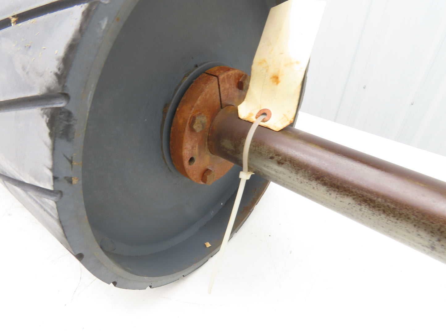 12" Dia x 26"W Conveyor Drive Pulley 1-15/16" Shaft Lagged Roller