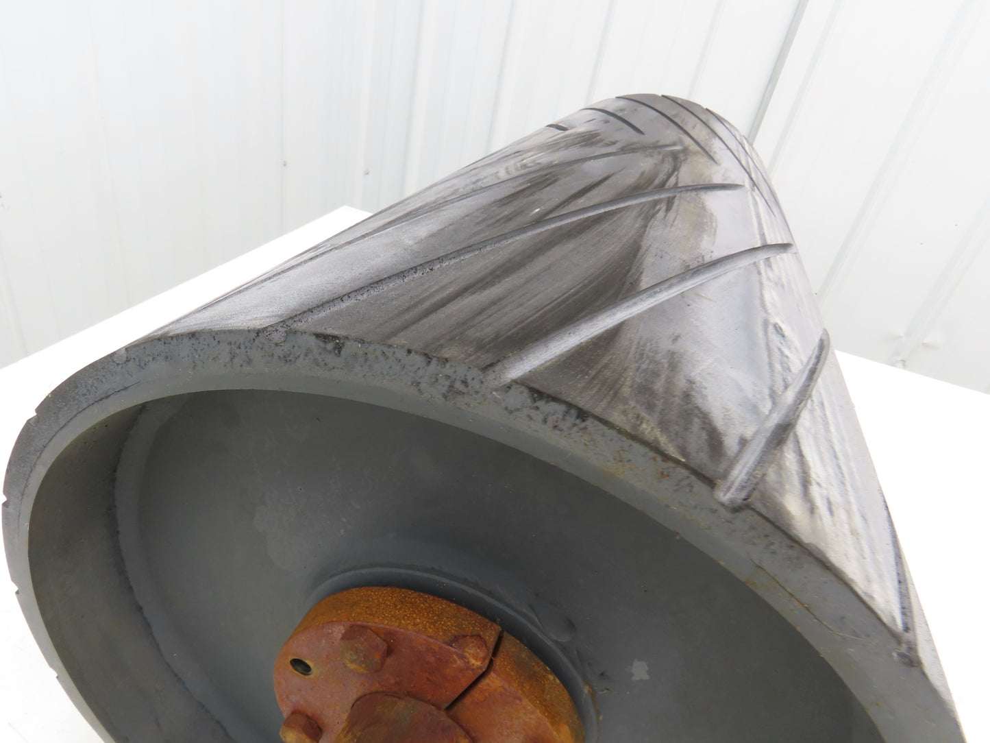 12" Dia x 26"W Conveyor Drive Pulley 1-15/16" Shaft Lagged Roller