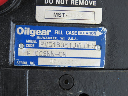 Oilgear PVG-130-E1UV-LDFS-P COSNN-CN Hydraulic Piston Pump 60gpm 3750psi Refurb