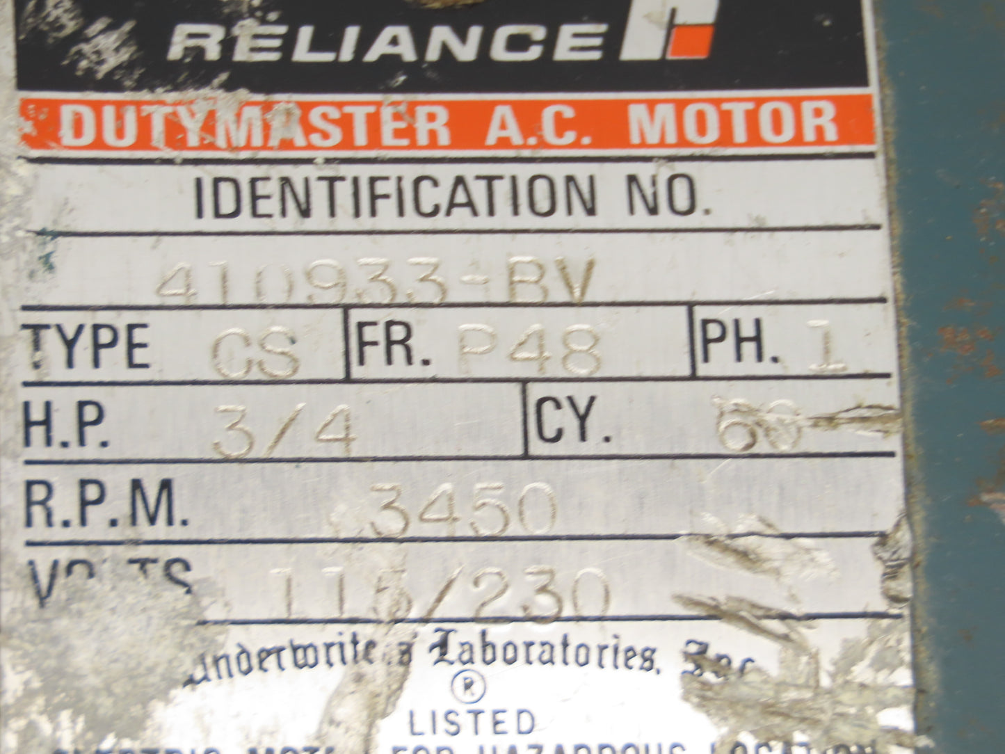 Reliance Eastern 2J-34-D Centrifugal Pump 1/2"NPT 3/4Hp 115/230V 1PH Motor