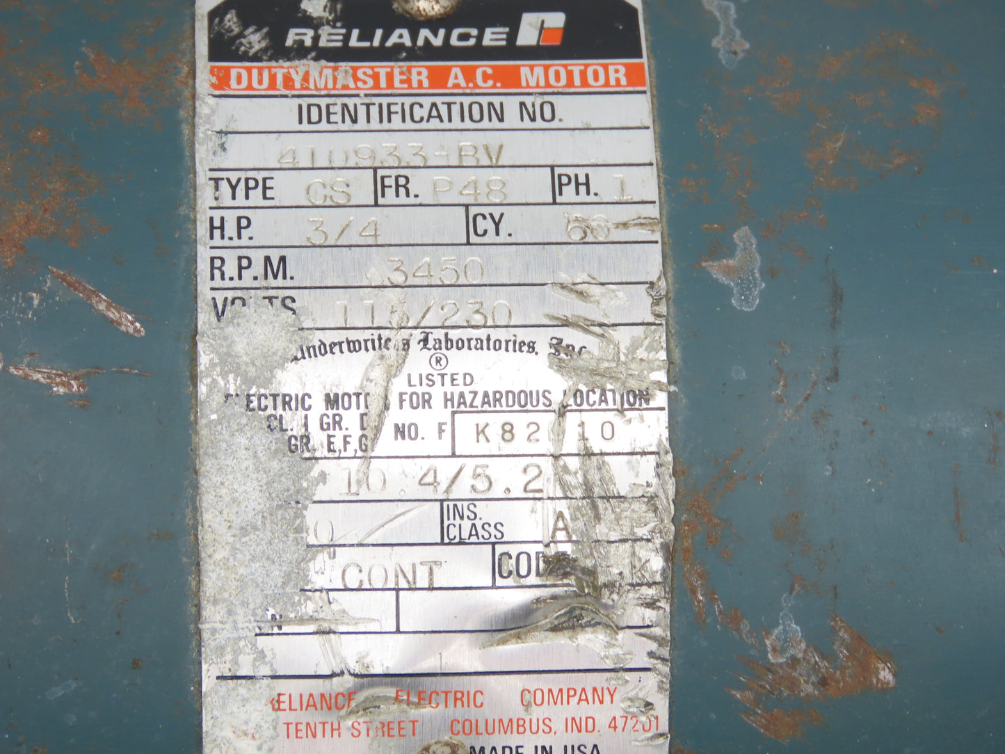 Reliance Eastern 2J-34-D Centrifugal Pump 1/2"NPT 3/4Hp 115/230V 1PH Motor