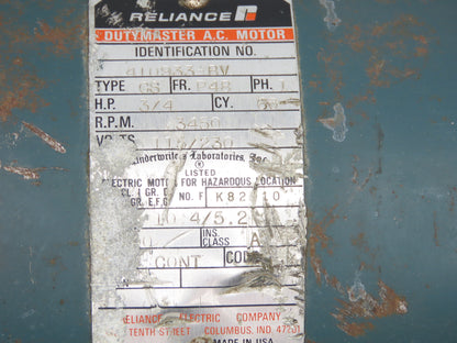 Reliance Eastern 2J-34-D Centrifugal Pump 1/2"NPT 3/4Hp 115/230V 1PH Motor