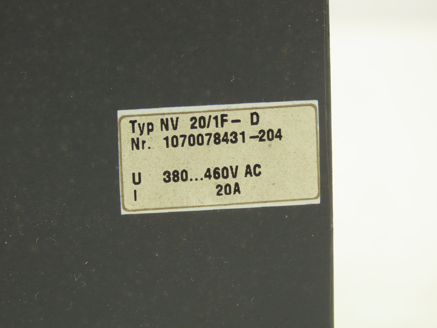 Bosch 1070078431-204 NV 20/1F-D Line Filter D-64711 Fused