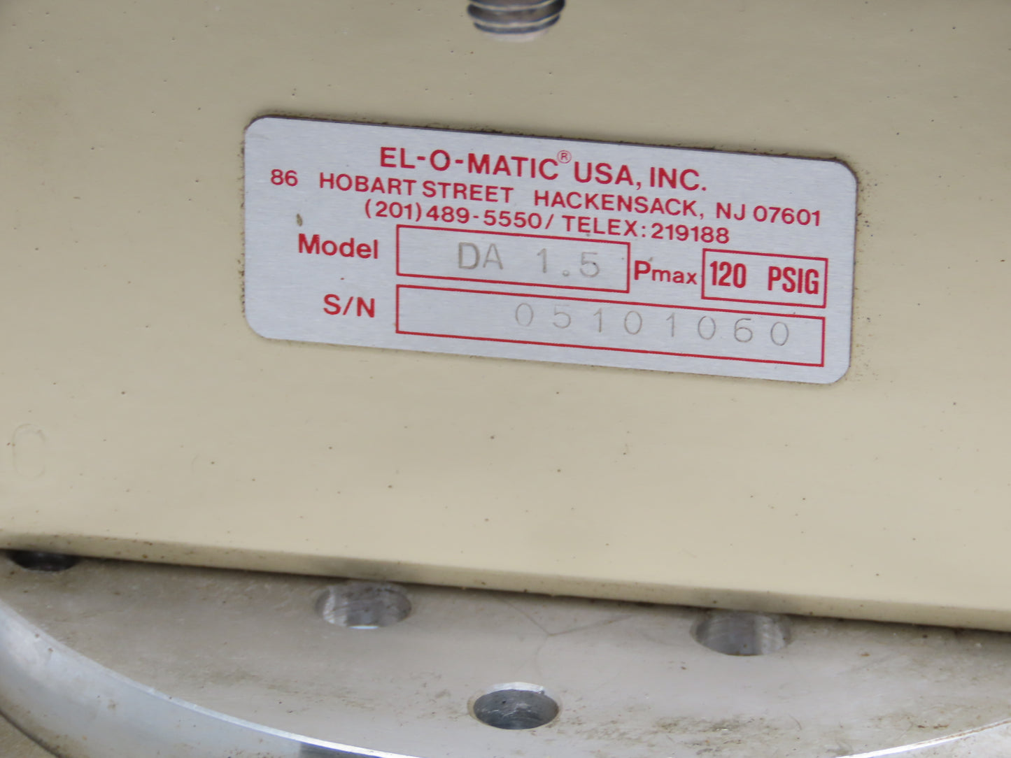 WA Kates HB11T-I Flow Rate Control Valve 1.5"NPT w/Actuator & Positioner