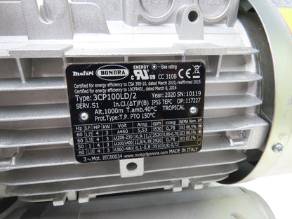 Effepizeta SCL K05-MS Regenerative Vacuum Blower 156cfm 4Hp 230/460V 3PH