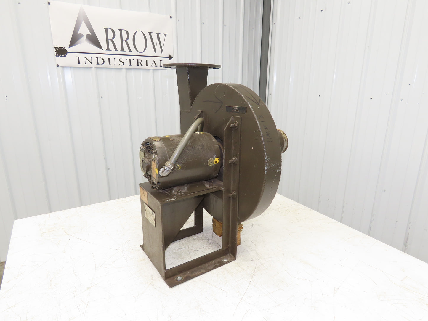 ILG 75-17 High Pressure Blower 1.5Hp Backward Incline IN 5" Out 3.5" Square