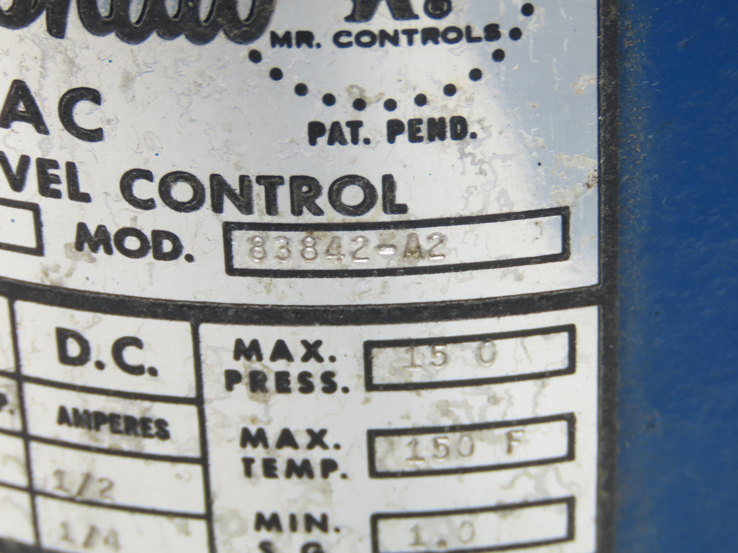 Robertshaw 83842-A2 Level AC Liquid Level Float Control Valve 1"NPT 120/240V