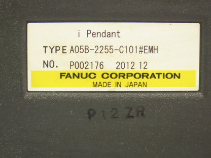Fanuc A05B-2255-C101#EMH Welding Robot Teach Pendant With E-Stop MHE2 READ