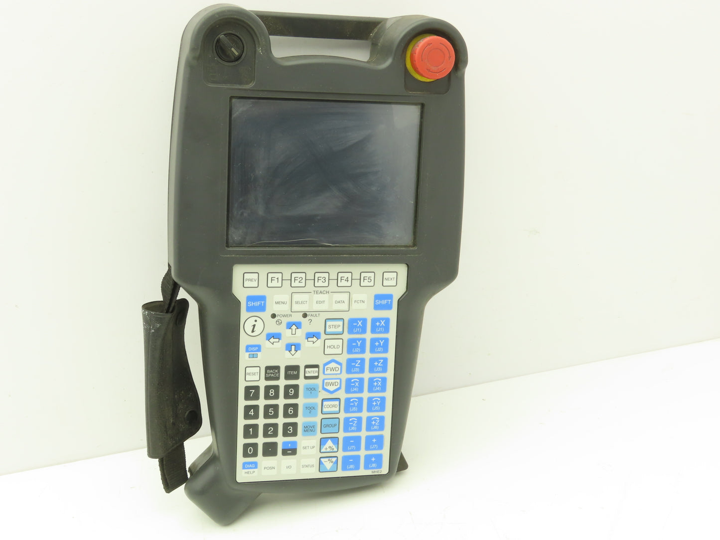 Fanuc A05B-2255-C101#EMH Welding Robot Teach Pendant With E-Stop MHE2 READ