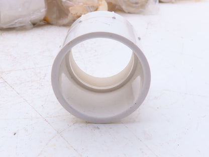 Nibco 435-015 SCH 40 PVC 1-1/2" Adapter Slip x FPT Female Pipe Thread  Lot of 60