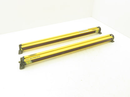 Banner SLSR14-600Q8 EZ-SCREEN Light Curtain Transmitter Receiver Set 600mm