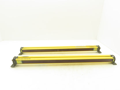 Banner SLSR14-600Q8 EZ-SCREEN Light Curtain Transmitter Receiver Set 600mm