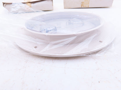 Beckson AP60-W-C 6" Boat Deck Marine Access Plate White Clear Screw-Out Lot of 2