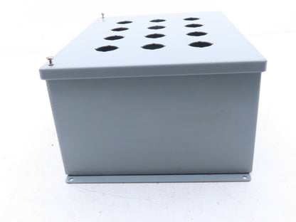 Hoffman E12PB Enclosure 12-Hole 30.5mm Pushbutton Control Panel 13.5x10x6"
