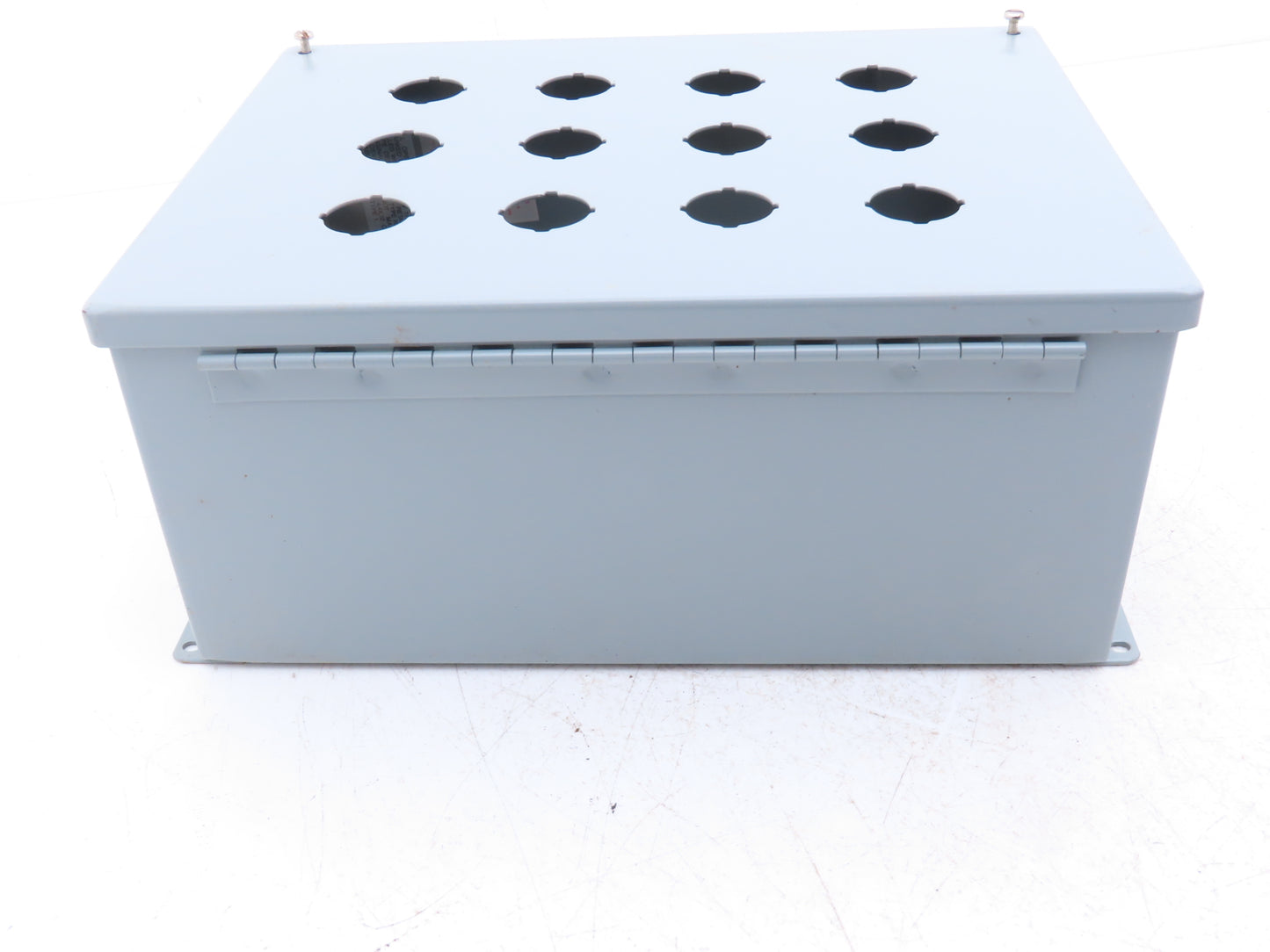 Hoffman E12PB Enclosure 12-Hole 30.5mm Pushbutton Control Panel 13.5x10x6"
