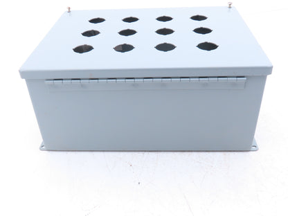 Hoffman E12PB Enclosure 12-Hole 30.5mm Pushbutton Control Panel 13.5x10x6"