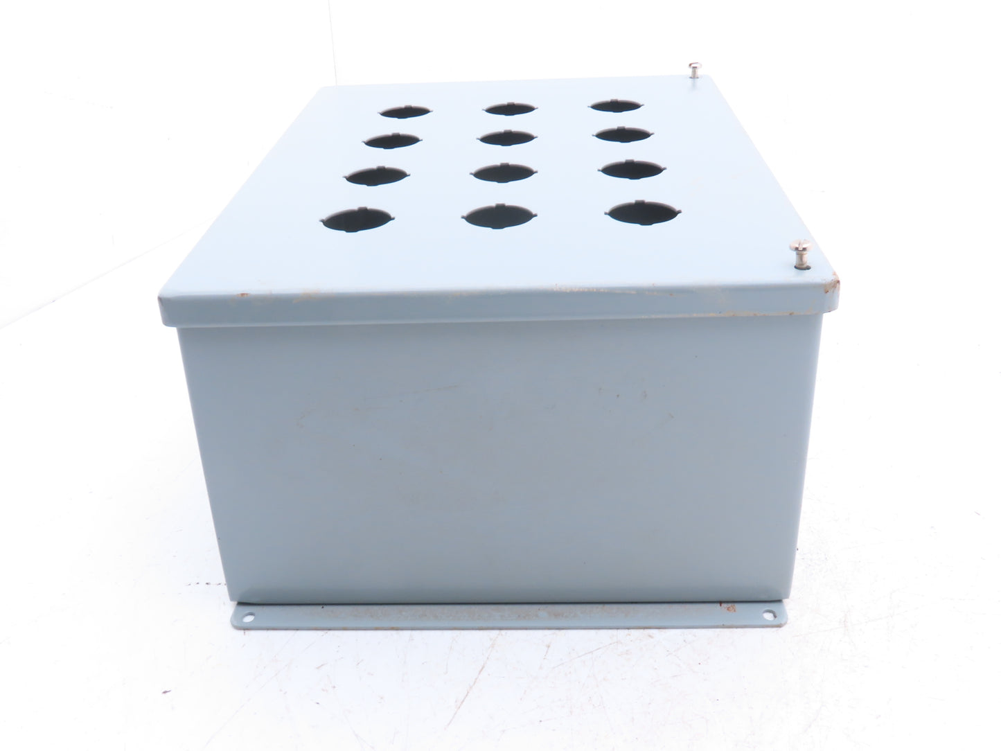 Hoffman E12PB Enclosure 12-Hole 30.5mm Pushbutton Control Panel 13.5x10x6"