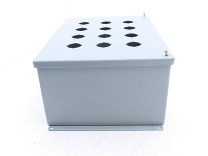 Hoffman E12PB Enclosure 12-Hole 30.5mm Pushbutton Control Panel 13.5x10x6"