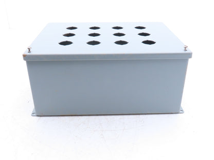 Hoffman E12PB Enclosure 12-Hole 30.5mm Pushbutton Control Panel 13.5x10x6"