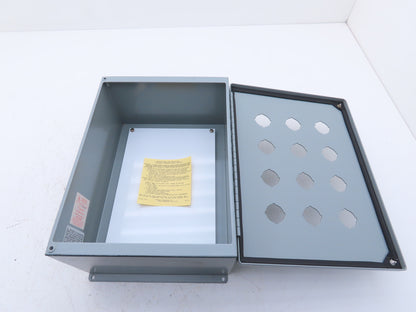 Hoffman E12PB Enclosure 12-Hole 30.5mm Pushbutton Control Panel 13.5x10x6"