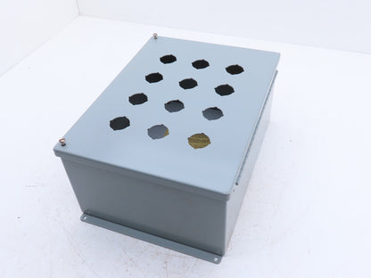 Hoffman E12PB Enclosure 12-Hole 30.5mm Pushbutton Control Panel 13.5x10x6"
