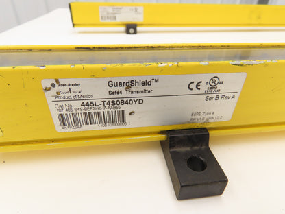 A-B GuardShield 445L-P4S0840YD Light Curtain Transmitter/Receiver Set 840mm