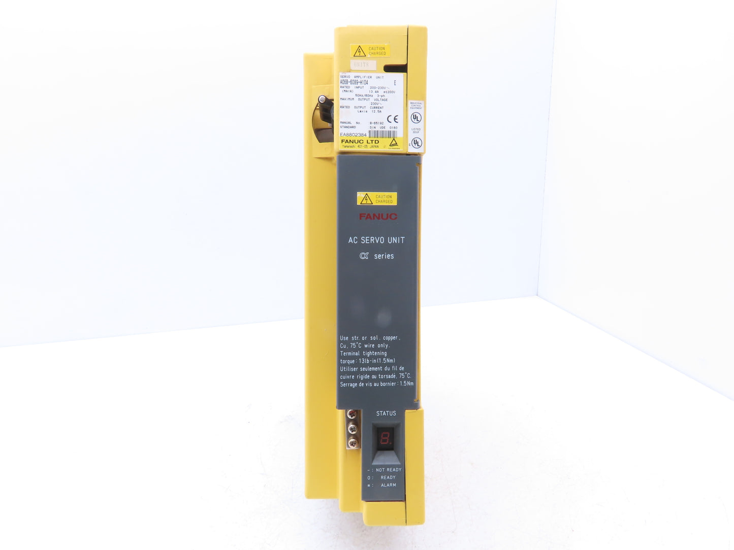 Fanuc A06B-6089-H104 Fanuc Servo Amplifier Unit 230VAC 3Ph 12.5A Ser E