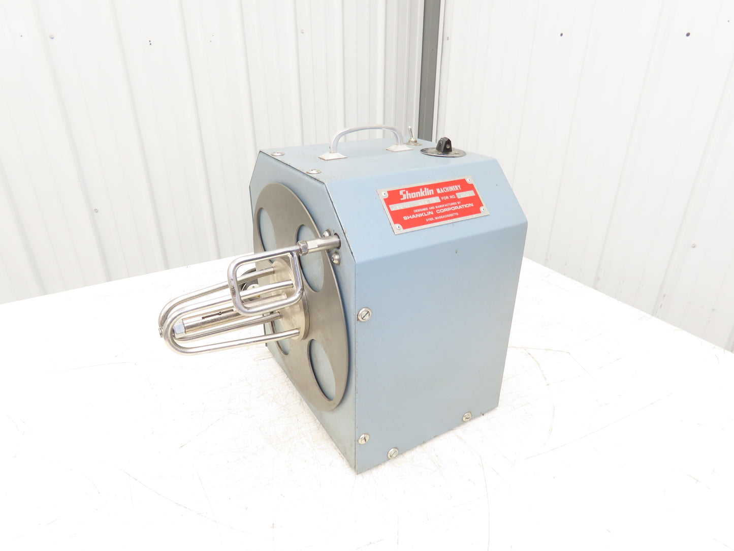 Shanklin Selvage Winder Heat Shrink Waste Scrap Collector Process 230V 1Ph