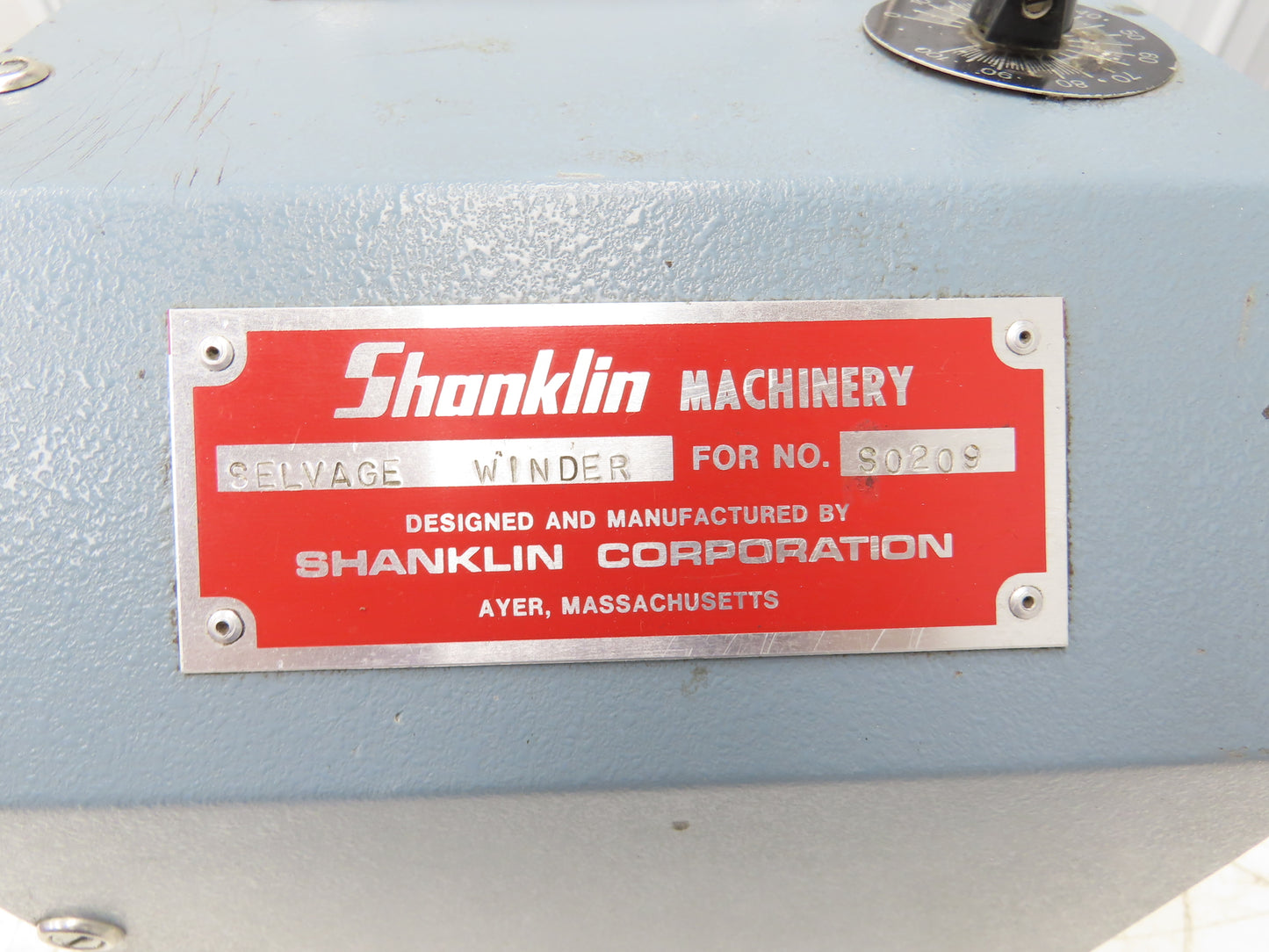 Shanklin Selvage Winder Heat Shrink Waste Scrap Collector Process 230V 1Ph