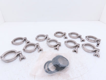 2" Tri-Clamp Sanitary 304 Stainless Wing Nut  Lot of 10