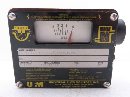 Universal Flow Monitors SN-BSF4GM-4-320V.9-A3XR-F-2D Bronze Flow Meter 1/2"NPT