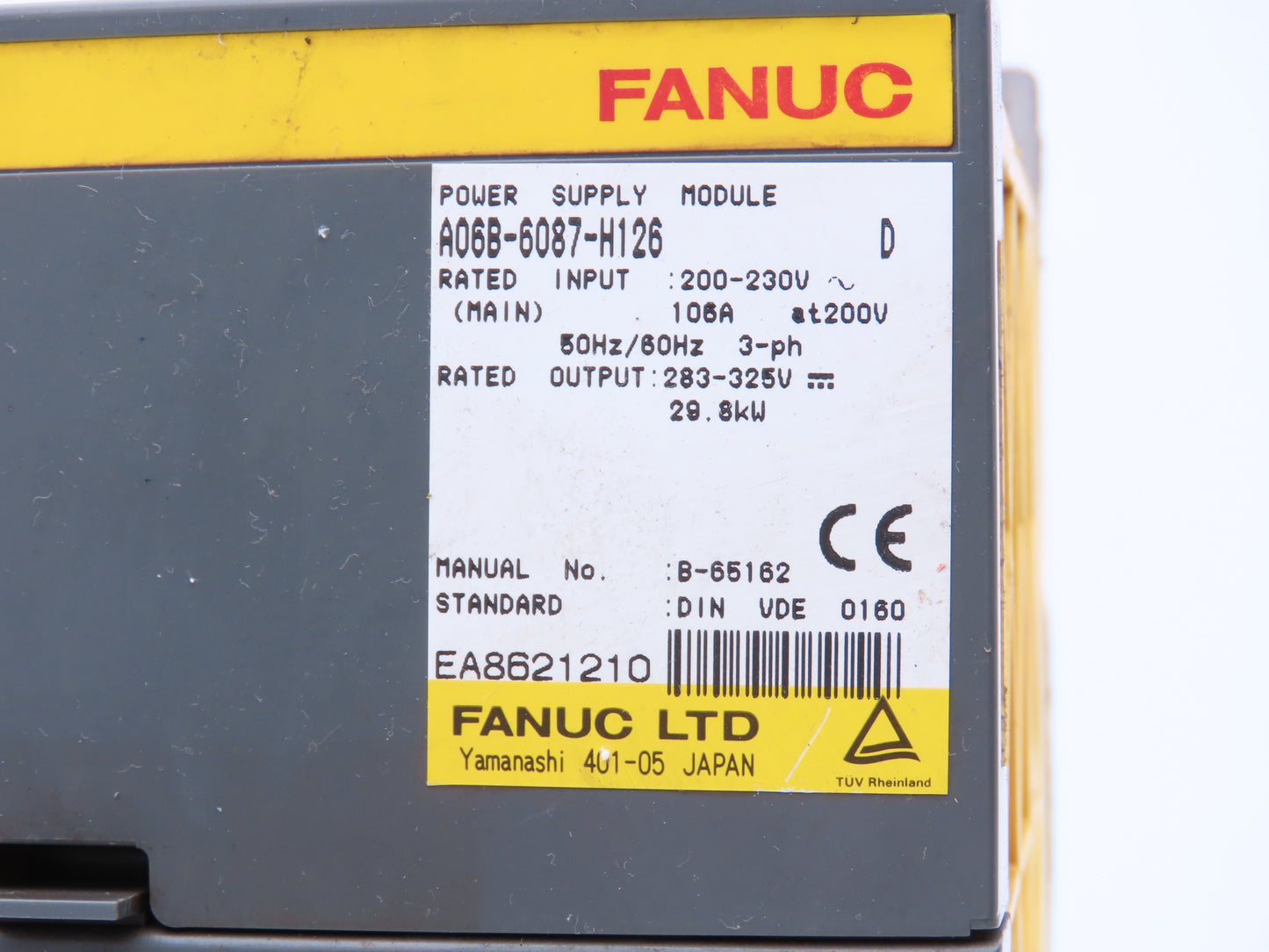 Fanuc A06B-6087-H126 D Servo Amplifier Module 325V 29.8 kw Series D